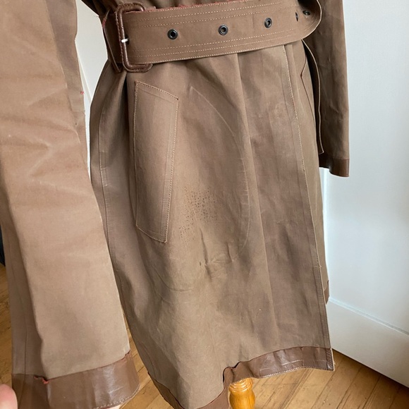 Vintage Burberry waxed coat with wool liner Small - Picture 3 of 16